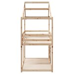 vidaXL Lit superposé avec toit 75x190 cm bois de pin massif