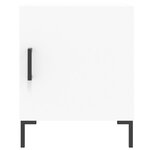 vidaXL Tables de chevet 2 Pièces blanc 40x40x50 cm bois d’ingénierie