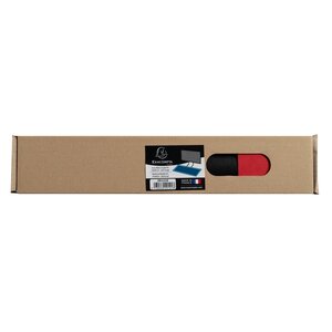 Sous Main Souple Pu Bicolore - 35x60cm - Noir/rouge - Exacompta