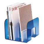 Porte-revues TREND plastique 3 compartiments (L)215 x (P)210 x (H)165 mm Bleu translu... DURABLE