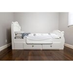 Barrière de lit - lits encastrés et aux lits plats- Mesurant 110 cm de large et 50 cm de haut