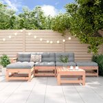vidaXL Salon de jardin 6 Pièces bois massif douglas