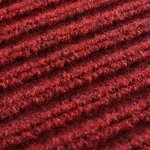 vidaXL Paillasson Rouge 117x220 cm PVC