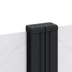 vidaXL Auvent latéral rétractable blanc 220x1200 cm