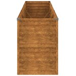 vidaXL Lit surélevé de jardin 291x50x69 cm acier corten