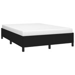 vidaXL Cadre de lit sans matelas noir 140x200 cm tissu