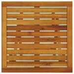 vidaXL Table de bistro 46x46x47 cm Bois d'acacia massif