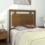 vidaXL Tête de lit Marron miel 95 5x4x100 cm Bois massif de pin
