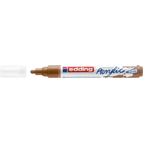 Marqueur acrylique moyen 5100 noisette 2-3 mm EDDING