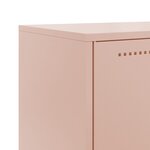 vidaXL Buffet rose 68 5x38 5x123 5 cm acier