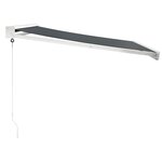 vidaXL Auvent rétractable anthracite 3 5x2 5 m tissu et aluminium