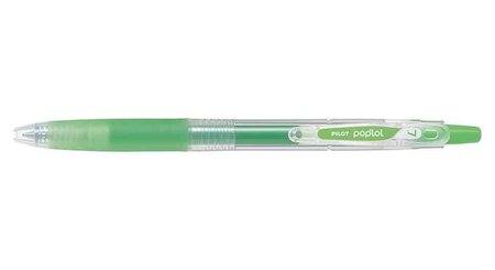 Roller Rétractable encre gel POP'LOL Pte 0,7 Trait 0,4 mm Vert Clair PILOT