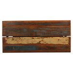 vidaXL Ensemble de bar 5 Pièces Bois de récupération et cuir véritable