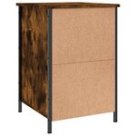 vidaXL Tables de chevet 2 Pièces chêne fumé 40x42x60 cm bois d'ingénierie