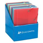 Chemise À Élastique 3 Rabats Polypropylène Chromaline - Format Pocket 12x16cm - Couleurs Assorties - X 25 - Exacompta