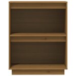 vidaXL Armoire console Marron miel 60x34x75 cm Bois de pin solide