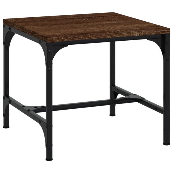 vidaXL Table d'appoint Chêne marron 40x40x35 cm Bois d'ingénierie