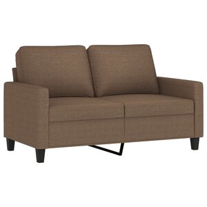 vidaXL Canapé à 2 places Marron 120 cm Tissu
