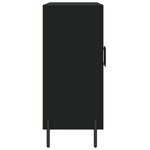 vidaXL Buffet noir 90x34x80 cm bois d'ingénierie