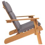 vidaXL Banc de jardin Adirondack et coussins 126 cm bois massif acacia