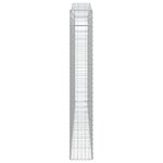 vidaXL Paniers à gabions arqués 2 Pièces 400x30x200/220 cm Fer galvanisé