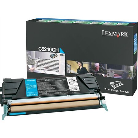 LEXMARK Cartouche toner C5240CH - 5000pages - Cyan