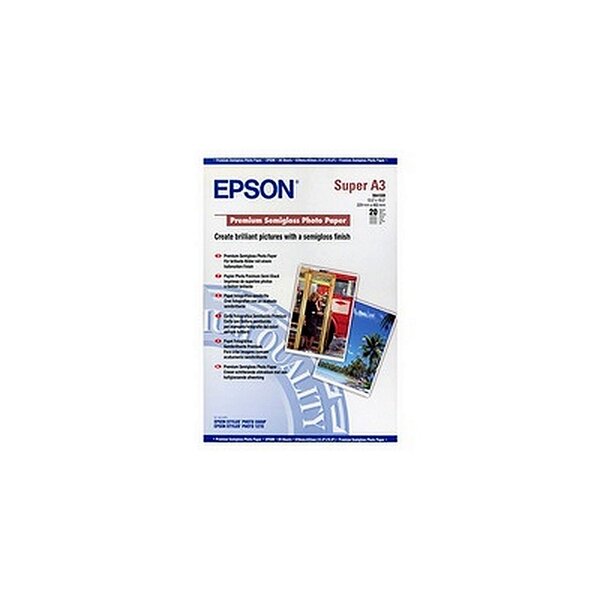 Epson S041328 Papier photo Premium semi-glacé A3+ 251g  20 feuilles