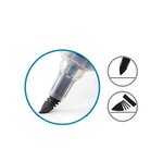 Marqueur pour tableau blanc maxiflo flex-feel  bleu x 12 pentel