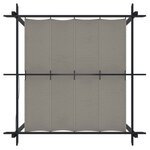 vidaXL Tonnelle de jardin avec toit rétractable 3x3 m Crème