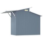 vidaXL Abri de jardin Gris 270x130x208 5 cm Acier galvanisé