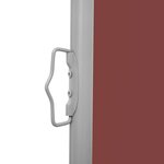 vidaXL Auvent latéral rétractable Marron 100 x 600 cm