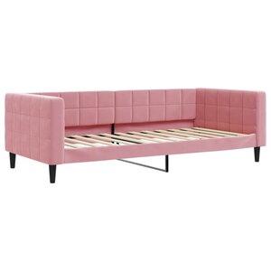 vidaXL Lit de repos rose 90x200 cm velours