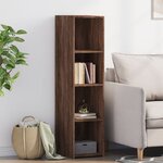 vidaXL Buffet chêne marron 30x41x124 cm bois d'ingénierie