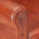 vidaXL Chaise cabriolet marron cuir véritable