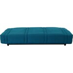 Banquette clic clac 3 places - Bleu canard -193 x 92 cm - LENA