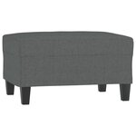 vidaXL Ensemble de canapés 4 Pièces coussins gris foncé tissu