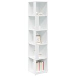 vidaXL Armoire d'angle Blanc 33x33x164 5 cm Bois d'ingénierie