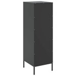 vidaXL Buffet haut noir 36x39x113 cm acier