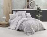 Parure de lit grise LANTIS 240 x 220 cm