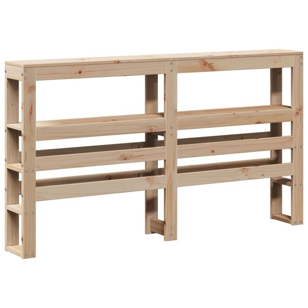 vidaXL Tête de lit avec étagères 150 cm bois massif de pin