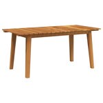 vidaXL Ensemble de Jardin 5 Pièces : Chaises en Bois d'Acacia Beiges & Table