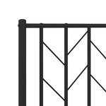 vidaXL Tête de lit métal noir 80 cm