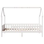vidaXL Cadre de lit d'enfants forme de maison 90x200cm bois massif pin