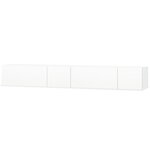 vidaXL Meubles TV 2 Pièces bois d’ingénierie 120x40x34 cm Blanc brillant