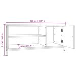 vidaXL Meuble TV chêne sonoma 100x40x45 cm bois d'ingénierie