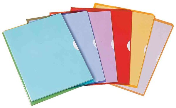 Sachet de 10 pochettes-coin Fard'liss mauve en PVC 20/100e ELBA