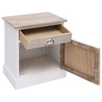 vidaXL 2 Pièces Tables de chevet 38x28x45 cm Bois de Paulownia