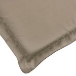 vidaXL Coussin de chaise longue taupe 180x60x3 cm tissu oxford