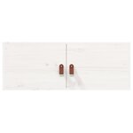 vidaXL Armoires murales 2 Pièces Blanc 80x30x30 cm Bois de pin massif