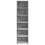 vidaXL Buffet haut sonoma gris 50x41x185 cm bois d'ingénierie